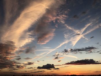 Busy sky over toronto