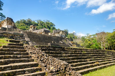 Low angle view of steps