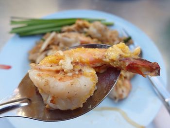 Close-up of food in plate