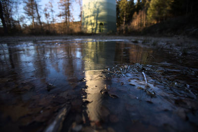 High angle view of water
