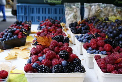 Close-up of fruits in market