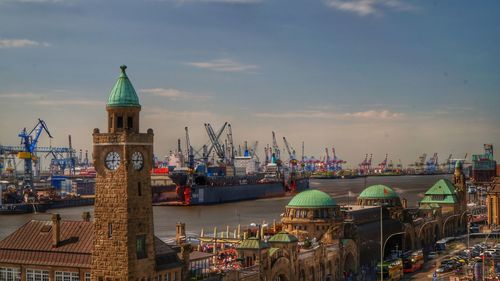 Panoramic view of buildings against sky