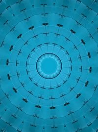 Directly below shot of ceiling of building