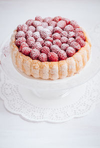 Close-up of cake on table