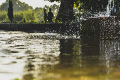 Close-up of water splashing