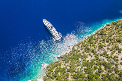 Aerial view of sea