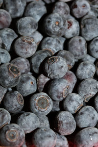 Full frame shot of blueberries