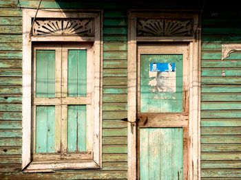 Exterior of abandoned house