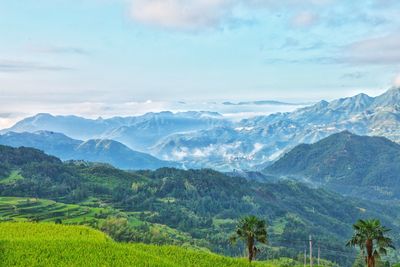 Scenic view of landscape against sky