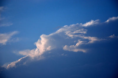 Low angle view of clouds in sky