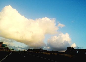 Panoramic view of road against sky