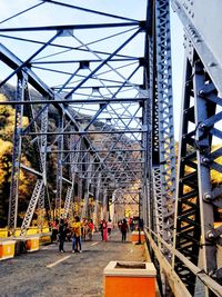 Low angle view of bridge against sky