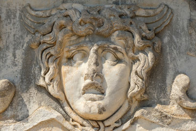 Close-up of angel statue