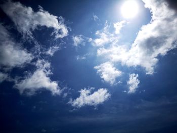 Low angle view of clouds in sky