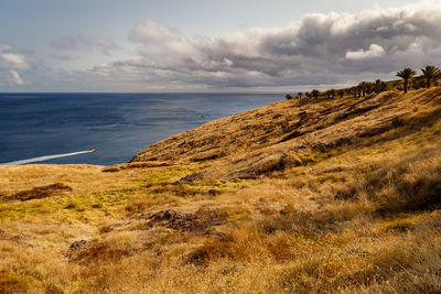 Scenic view of sea against sky