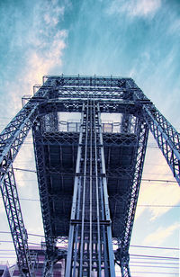 Low angle view of bridge against sky