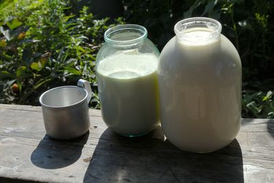 Close-up of drink on table