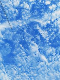 Low angle view of clouds in sky