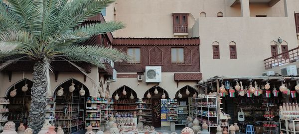 People in front of building