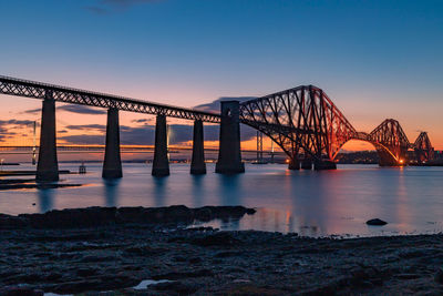 Forth bridge at sunset