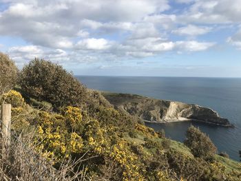 Scenic view of sea against sky