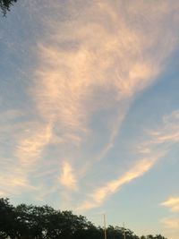 Low angle view of cloudy sky