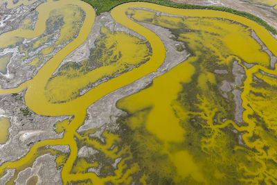 Full frame shot of yellow river