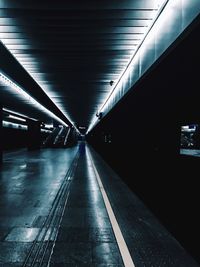 Railroad station platform