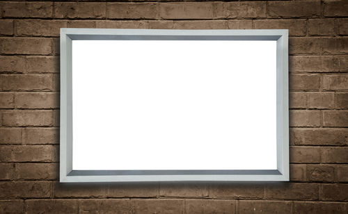 View of window on white wall