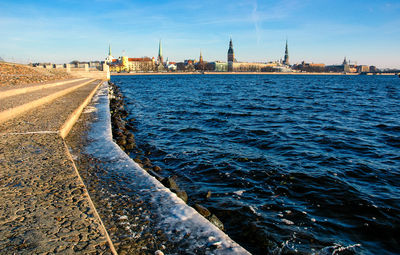 View of city at waterfront