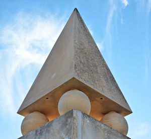 Low angle view of castle against sky