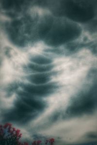 Low angle view of storm clouds in sky