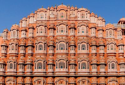 Low angle view of building against clear sky