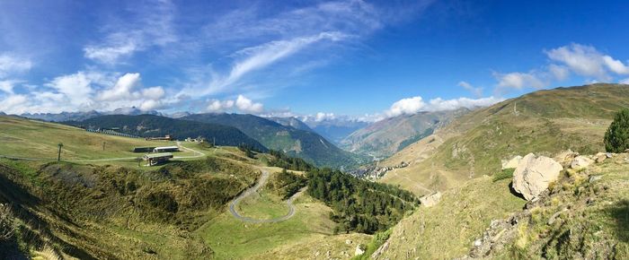 Panoramic view of landscape against sky