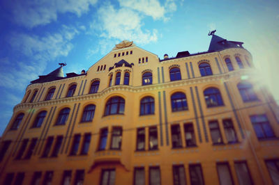 Low angle view of building against sky