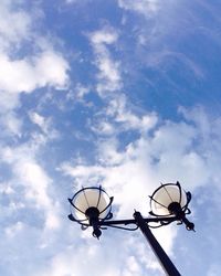 Low angle view of ferris wheel against sky