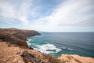 Scenic view of sea against sky