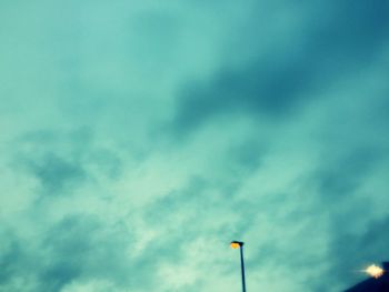 Low angle view of cloudy sky