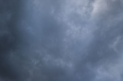 Low angle view of storm clouds in sky