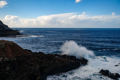Scenic view of sea against sky