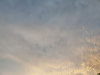 Low angle view of clouds in sky