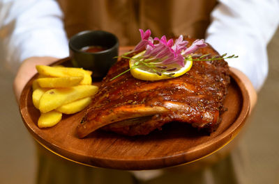 Close-up of food in plate