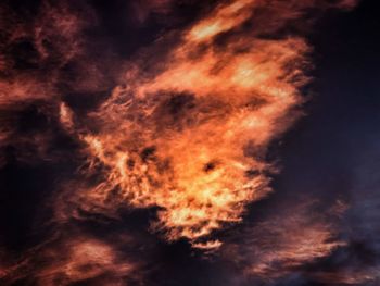 Low angle view of sky at night