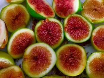 High angle view of fruits