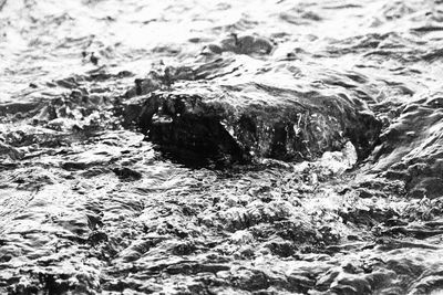 Full frame shot of rocks in sea