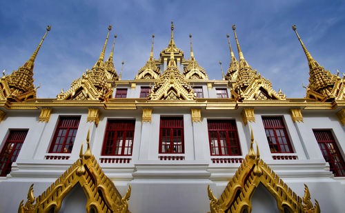 A temple at loha prasart in bangkok, thailand