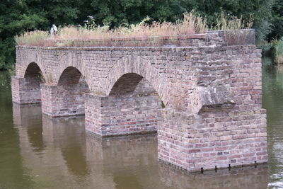 View of reflection in water