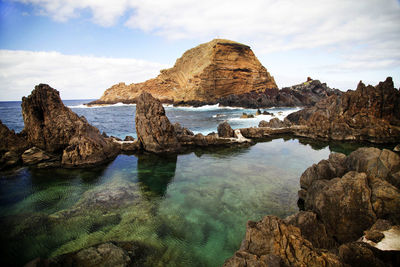 Scenic view of sea against sky