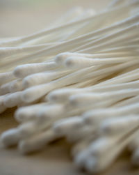 High angle view of ice cream on table