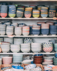 Full frame shot of various food for sale at market stall